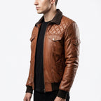Men's Leather Bomber Jacket - Timber AND Hide