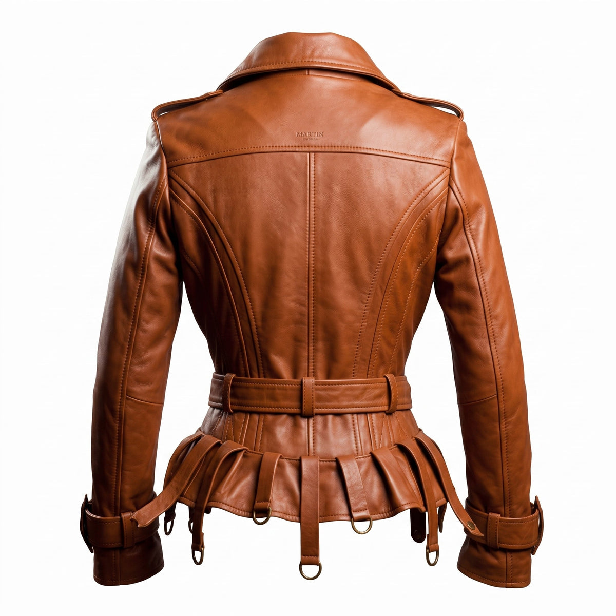 Women Assymetrical Brown Leather Jacket - Timber AND Hide