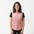 Women’s Baby Pink Leather Vest - Timber AND Hide