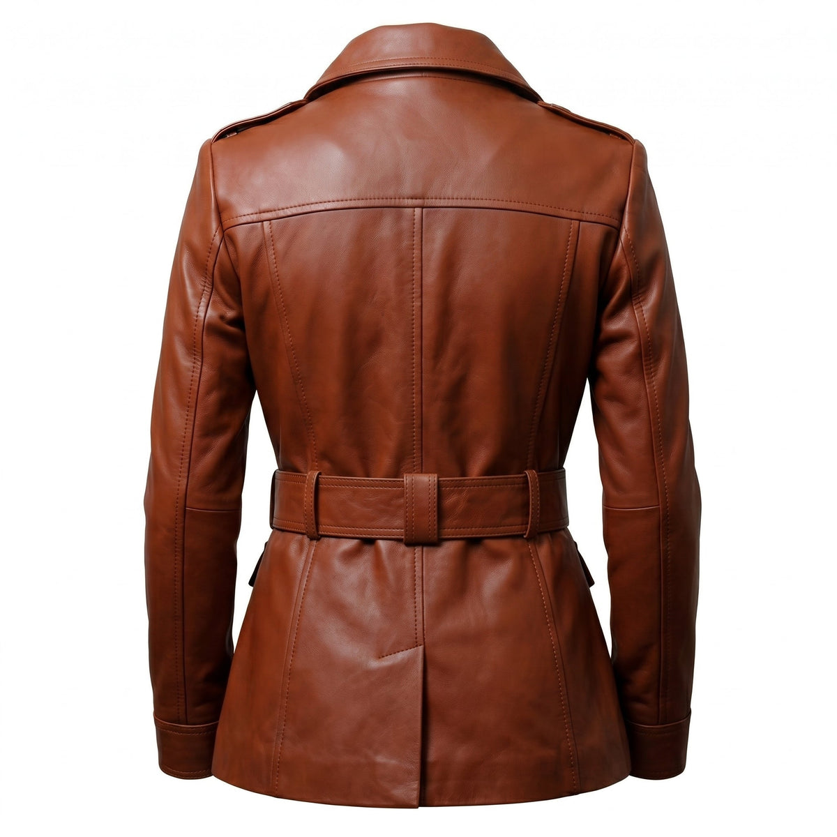 Women’s Brown Leather Coat – Elegant &amp; Timeless Outerwear - Timber AND Hide