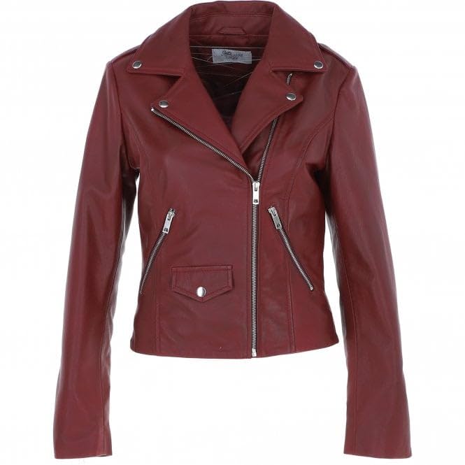 Women's Classic Moto Leather Jacket - Timber AND Hide