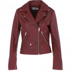 Women's Classic Moto Leather Jacket - Timber AND Hide