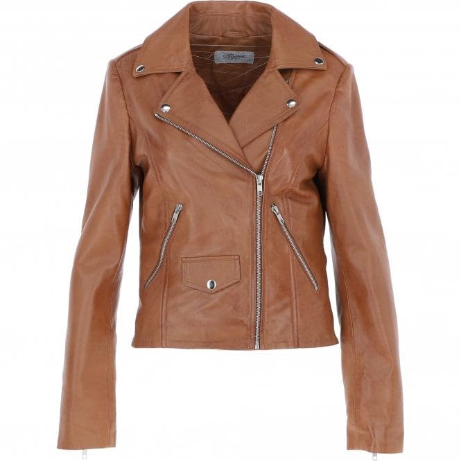 Women's Classic Moto Leather Jacket - Timber AND Hide
