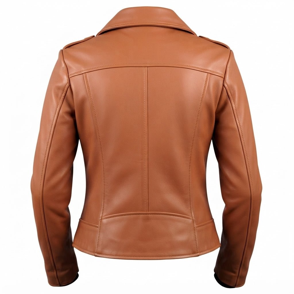Women’s Tan Biker Leather Jacket - Timber AND Hide